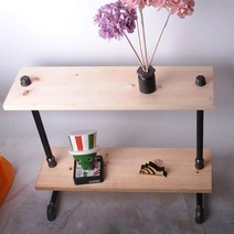 제이앤에스 파이프 벽 고정식 이동식 진열대 장식대, 선반04_30cm_백관