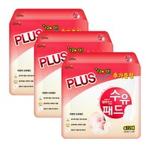 지앤마 하트 순면 안심 일회용 수유패드, 3개, 72매