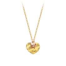 코지쥬얼리 14k 18k 베이비하트 미아방지 목걸이, 18k 3푼체인 38cm