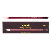 유니 연필/UNI/미쓰비시 연필/미술용/제도용/KHG, 유니연필(6B/1자루)