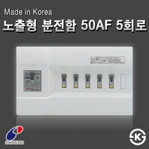 상도전기 분전함모음 노출 매입 30AF 50AF 차단기 두꺼비집 3회로~10회로 분전반, [분전함13-1] 노출형 분전함 50AF 5회로(배선용)