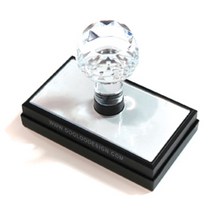 두루디자인 크리스탈 명함 스탬프, 잉크 검정