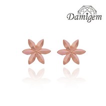[다미젬] 정품 14K 18K gold 꽃 귀걸이 엔젤라