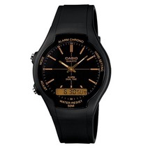 CASIO ANALOG-DIGITAL COMBINATION AW-90H-9E 슬림한두께 손목에 착감시는느낌