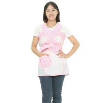 알짜맘 아사면6부 국민 포대기, 엑스자아사면6부-체크핑크