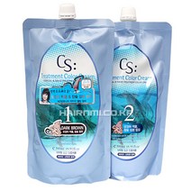 [소망] CS(씨에스) 트리트먼트 오징어먹물 1 2제 500ml /오징어먹물/새치/, 쿠퍼브라운, 1개
