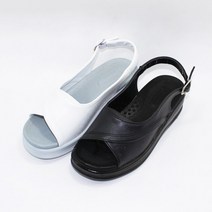 다있어슈즈 여자 간호화 샌들 쿠션감 좋은 프린스 화이트 블랙