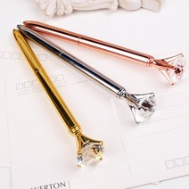 다이아몬드 큐빅 보석 볼펜 8종, Gold (골드), 1개