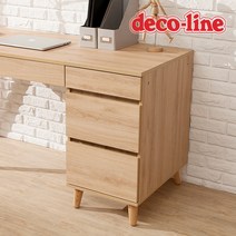 [데코라인] 산타나 책상 서랍장, 산타나오크 무늬