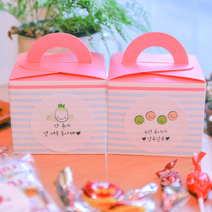 후아미 말장난 데코스티커 대 6매, 갈색크라프트지