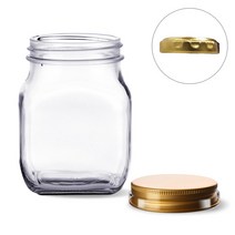 MIR [유리병]사각K-800ml(YS800S), 1개