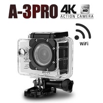 S2J 체이스뷰 A-3 PRO UHD(4K) 와이파이 액션캠, A-3 PRO 액션캠 화이트+64GB+셀카봉