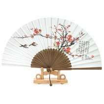 고급줄선부채(중)-부채집＋매듭포함, 매화