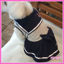 #핑키밍키#린넨 마린룩 강아지 원피스/치마/리넨/여름옷/귀여운/예쁜/시원한/애견옷/커플룩/봄옷, 02.원피스