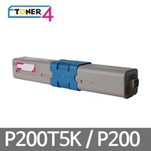 신도리코 프린터고장없는 슈퍼재생토너 대용량 P200 C200 P200T5K, P200T5KY 노랑, 1개
