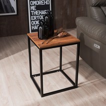 [채우리] 브런트 스틸 사각 사이드 테이블 협탁