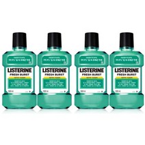 리스테린 구강청결제 후레쉬 버스트 1L X4개, 1세트, 1000ml