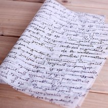 쿠킹스토리 사각 포장유산지, 필기체, 15장, 15개