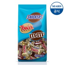 마즈 스니커즈 트윅스 엠앤엠즈 패밀리팩 미니사이즈 초콜릿, 1000g, 1개