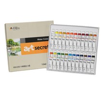 아트시크릿 전문가용 수채화물감세트, 7.5ml, 24색