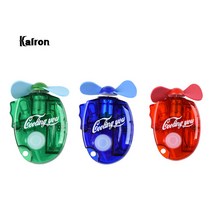 Kalron KC-MISTFAN 분사식 미스트 휴대용 미니 선풍기, Kalron KC-MISTFAN 휴대용미니선풍기 블루