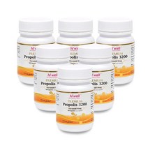 하이웰 프리미엄 프로폴리스 3200mg 100캡슐 6통 (올리브비누+치약 증정) / Hiwell Propolis 3200, 6개