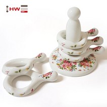 도자기 링수저받침세트(허니문로즈)