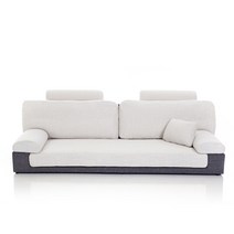 [블레스가구] 스텔라 보네르_2인용 3인용 _패브릭 인조가죽 좌식소파 쇼파, 스텔라2인 패브릭 좌식쇼파_아이보리_헤드미포함