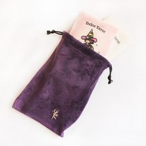 타로카드 파우치 Delos tarot card pouch, 보라스웨이드(pocket)