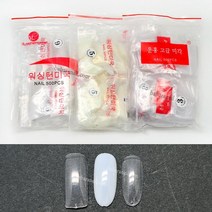 네일 아트 리필 팁 3/4/5/6호 대용량 오발팁 풀팁, /, 불투명오발팁-6호