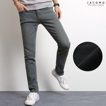 자코모 S~4XL 본딩기모 올리브 담요데님팬츠 BJ210-3