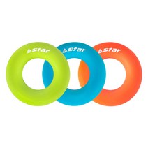 STAR 스타 핸드 링 그립 / 실리콘 악력기 EU160, 오렌지[강]