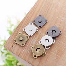 쏘잉갤러리 18mm 아플리케 자석단추, 니켈, 20개