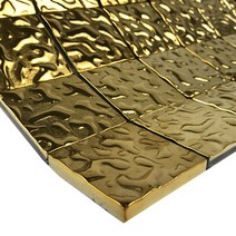 중앙데코 프리미엄 유리타일 33종 (10장당 사은품 증정), 44.글라스타일 H/48mm 골드엠보, 1장