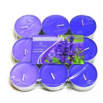 천일양초 무배 9P 향 티라이트(8가지향 1택), 라벤더