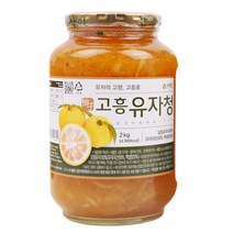 [윤플러스] 고흥 햇유자로 만든 자연뜰 유자청, 2kg, 1병