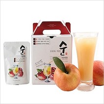 올댓리빙 사과즙 국내산 사과착즙쥬스 100% 110ml 10팩 30팩 50팩, 10개