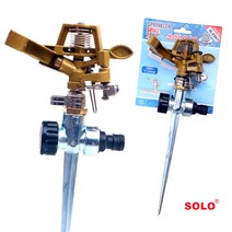 스프링쿨러 스파이크식 360도 회전 280mm 아연특수강 분사기 분사각 각도 조절 고정식 과수 물 분무기 물분사기 스파이크 스프링클러 식물 원예 잔디 정원 조절 텃밭 헤드 회전식, 1개