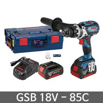 보쉬 18V 충전 해머드릴 GSB18V-85C 배터리 6.0 2개