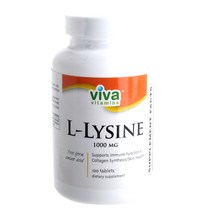 Viva Vitamins L-라이신 1000mg 타블렛, 100개입, 1개