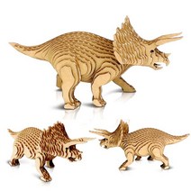 콘타모 골판지 3D 종이 입체 퍼즐 스몰 Small (스몰), 공룡, 트리케라톱스 (Small)
