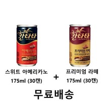 칸타타 프리미엄 라떼 175 ml 30p + 스위트 아메리카노 175 ml 30p, 2종, 1세트