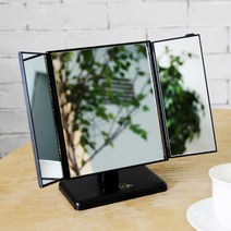 데코하우스 모던 삼면 스탠드거울 사각거울 탁상거울, 모던삼면스탠드거울_중