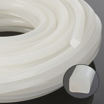 실리콘반달패킹(가로8mm*높이8mm) - 10M(반투명), 1개