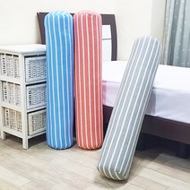 홈아트 버티칼라인 캔디쿠션(솜포함), 버티칼라인 캔디쿠션(오렌지)