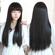 가발프랜즈 긴생머리 붙임머리 롱50cm 스트레이트 고열사 국산가발 붙임머리가발, 골드브라운, 1개