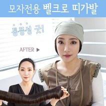 투애니위그 여자 항암가발 암환자가발 부분가발 띠가발, 앞머리 없는 띠가발 자연갈색, 1개