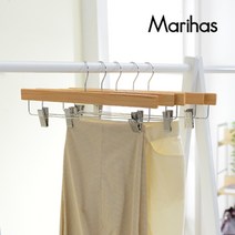 마리헤즈 원목 치마바지걸이 10p, 1세트