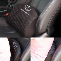 뉴 SM5 VIP 고품격 메모리폼 등쿠션/허리쿠션/등받이쿠션, 등쿠션_블랙