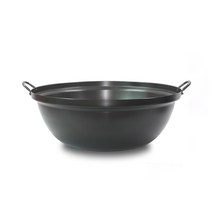 업소용 튀김냄비 경질 튀김솥 튀김팬 대형튀김솥 볶음팬, 45cm(대)